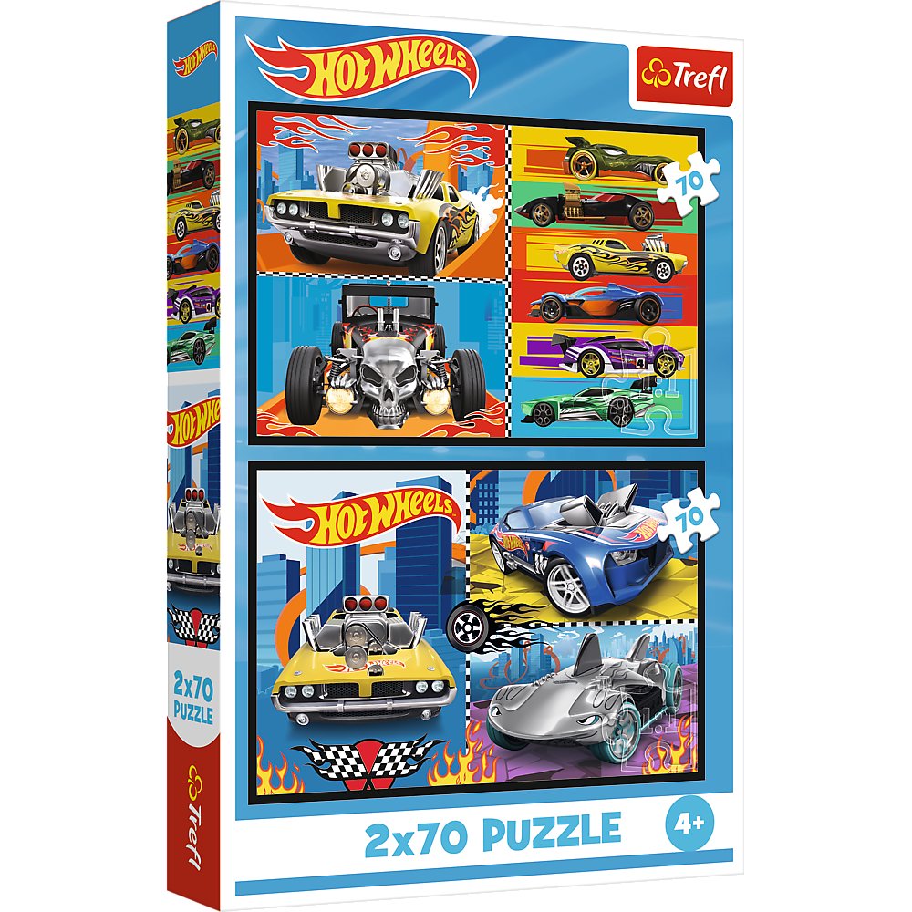 Puzzle, Trefl, Samochodziki, 2x70 el.