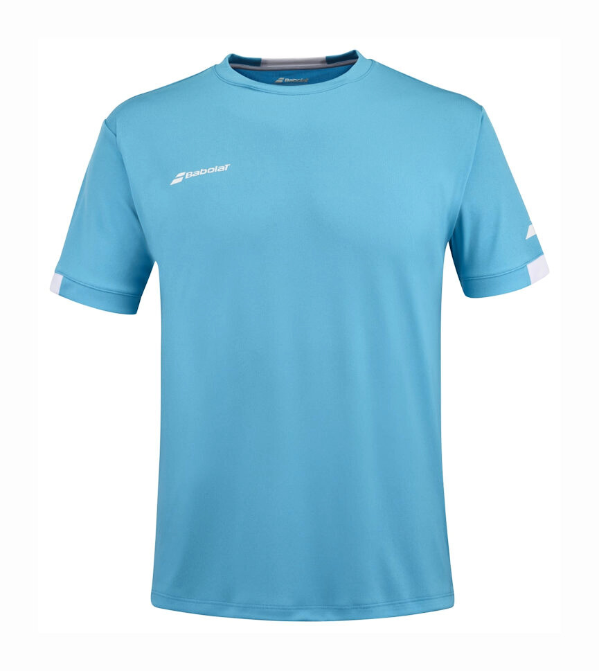 Koszulka męska Babolat Play Crew Neck Tee Men Cyan Blue S