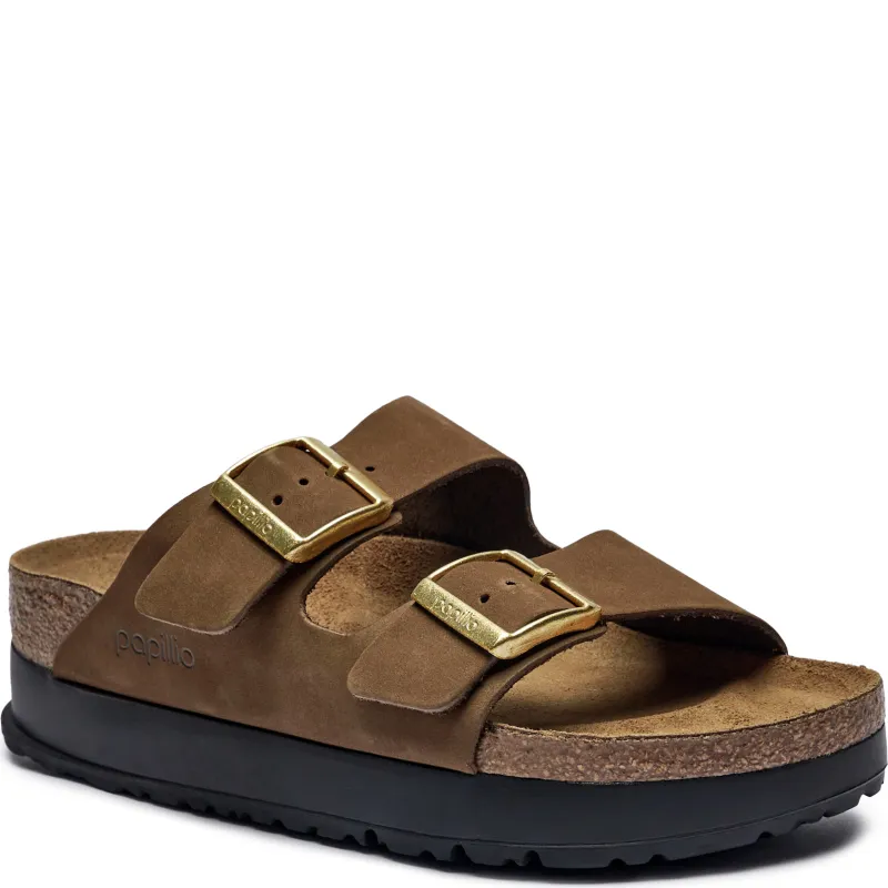 Birkenstock Skórzane klapki Arizona Flex Platform | Birkenstock x Papillio