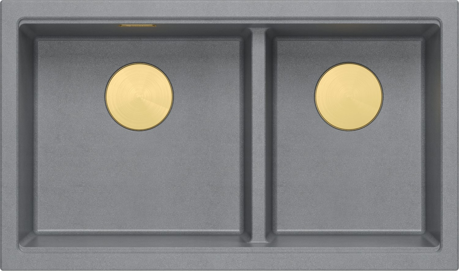 QUADRON LOGAN 120 SILVER STONE (szary) + syfon ZŁOTY (HQL7645U5_PVDG1_I)