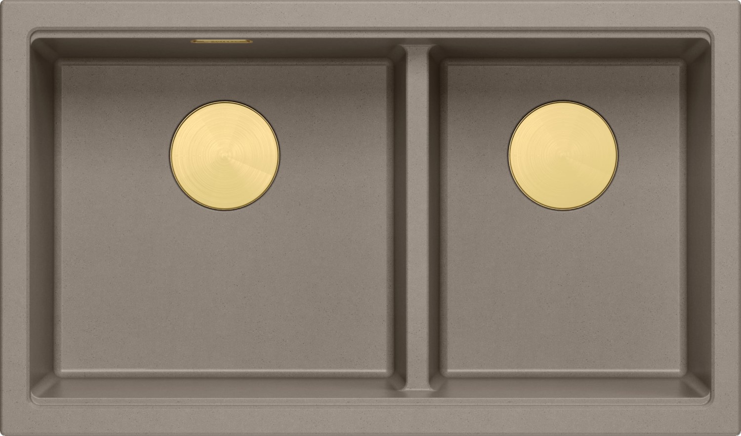 QUADRON LOGAN 120 SOFT TAUPE (cappuccino) + syfon ZŁOTY (HQL7645U4_PVDG1_I)