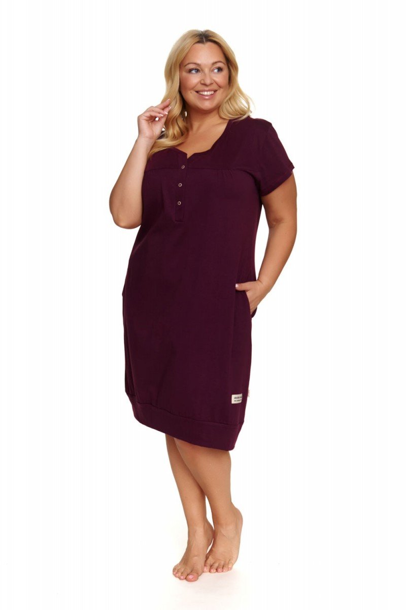 Koszula Nocna Damska Rozpinana Na Napy-L