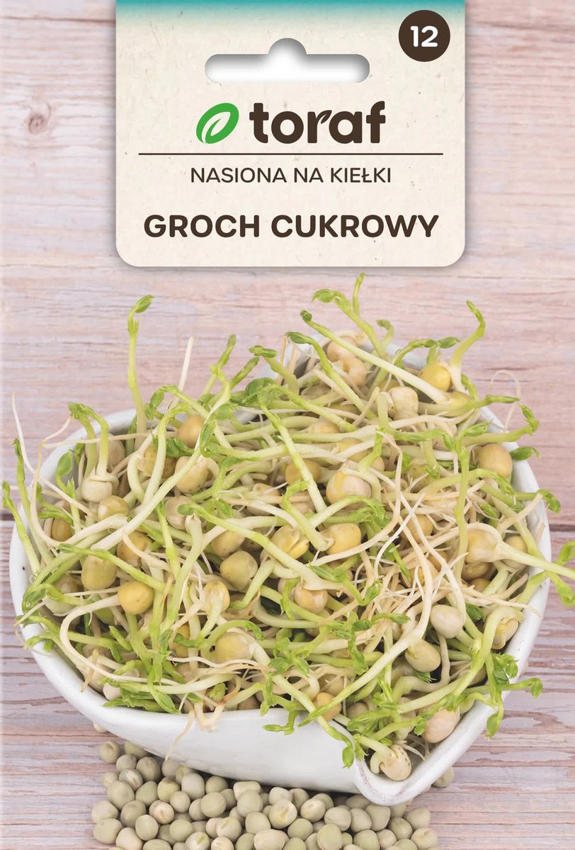 Groch cukrowy typ Affyla na kiełki nasiona 50g Toraf