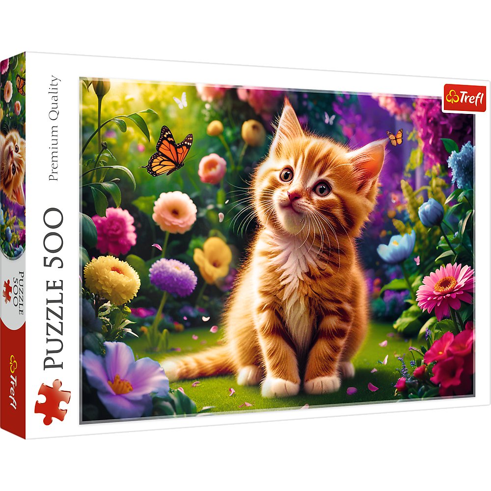 Puzzle, Trefl, Uroczy kotek, 500 el.