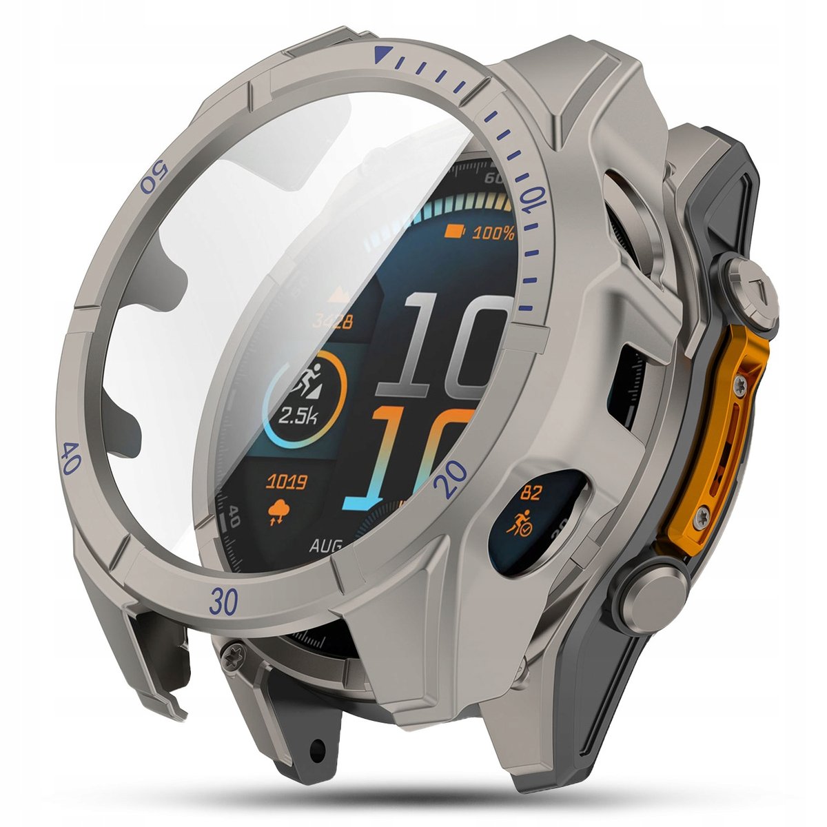 ETUI 2in1 GARMIN FENIX 8 43mm - TYTANOWE