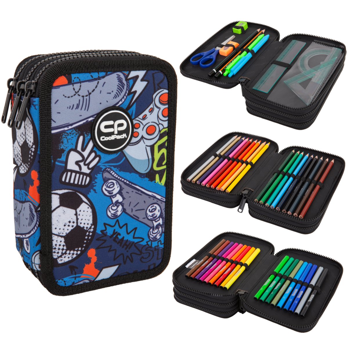PIÓRNIK POTRÓJNY HOBBY FOOTBALL JUMPER 3 COOLPACK