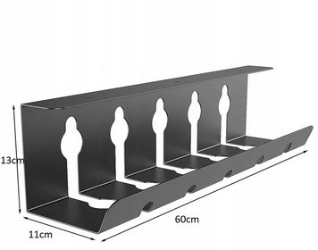 MASKOWNICA NA KABLE POD BIURKO ORGANIZER 60cm XXL
