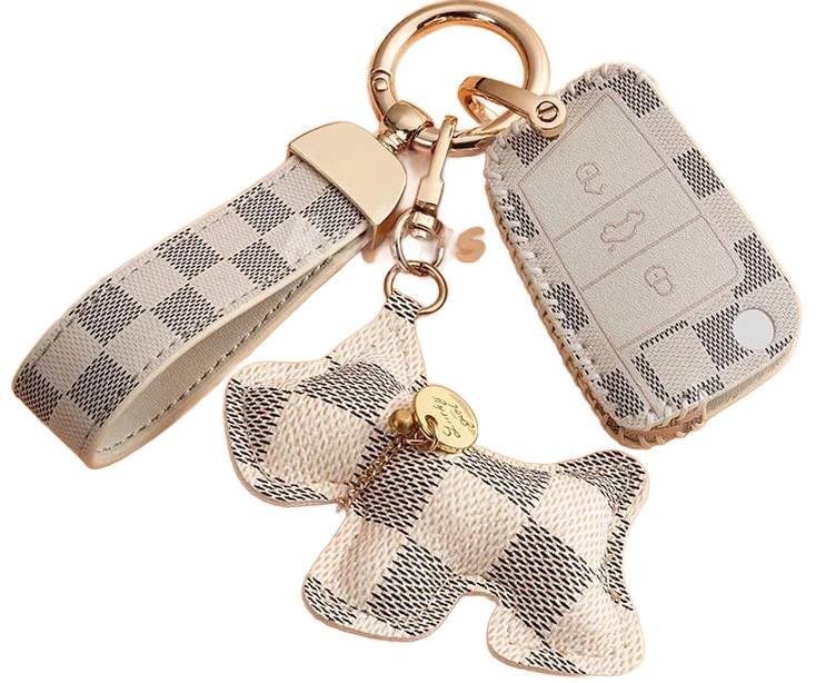 VOLKSWAGEN ETUI na klucz BRELOK do pilota + piesek VW POLO GOLF TIGUAN