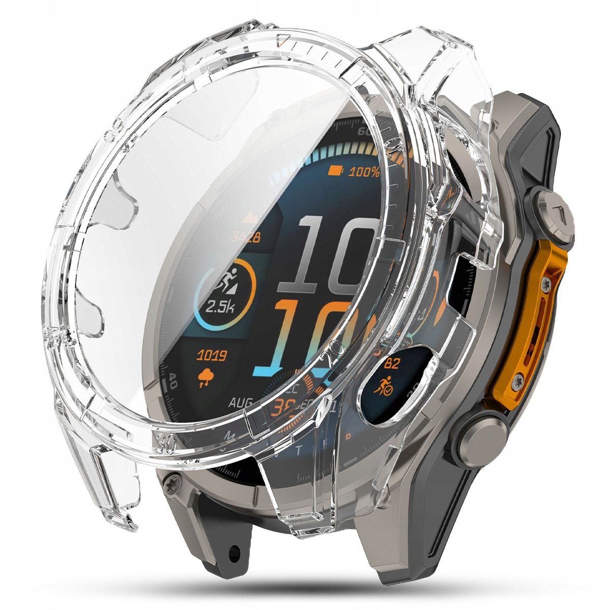 ETUI 2in1 GARMIN FENIX 8 43mm - PRZEŹROCZYSTE