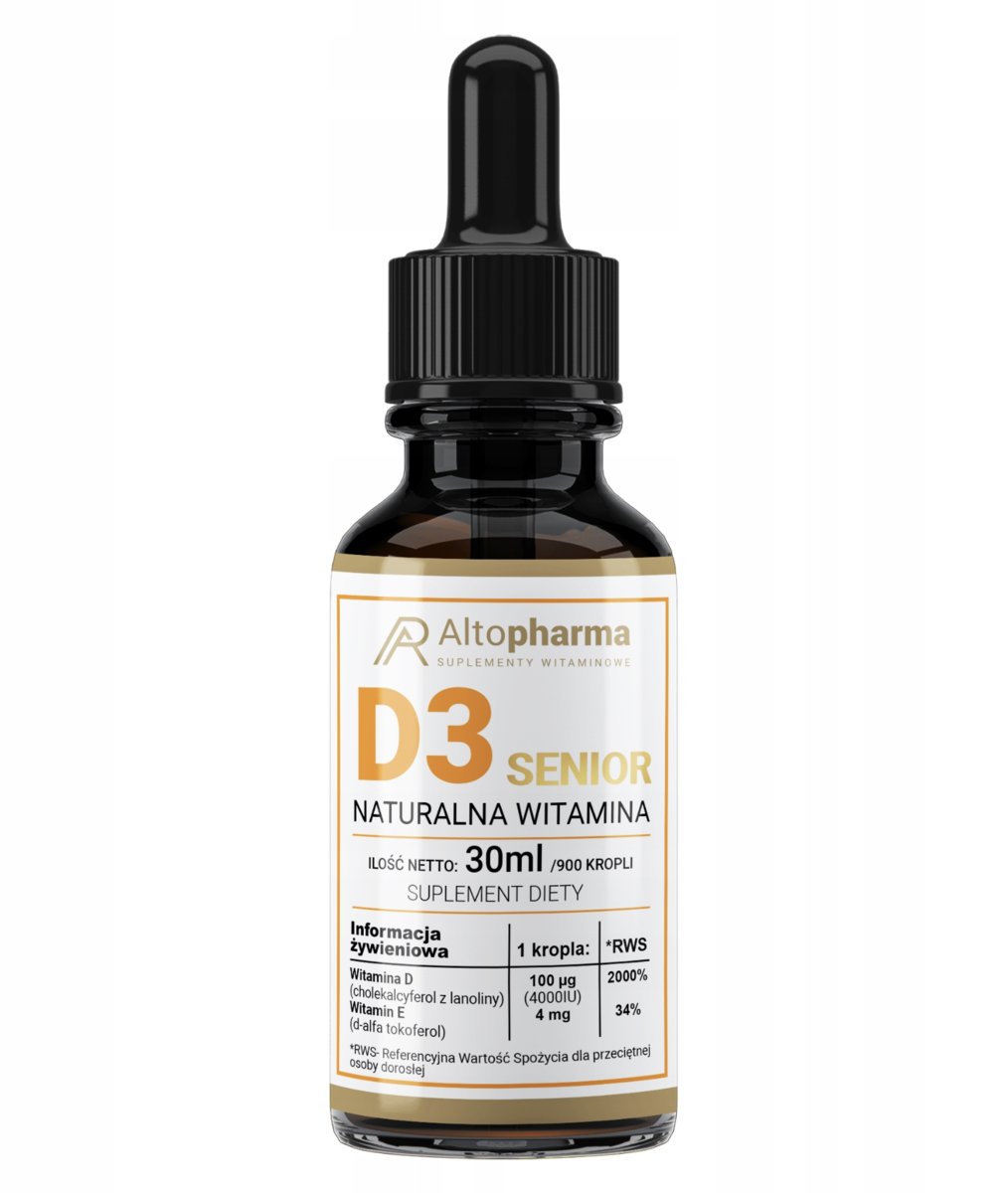 AltoPharma - Witamina D3 Senior 4000IU - 30 ml krople