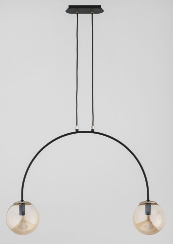 Bendo mix lampa wisząca 2xE14 czarno-złota 62515