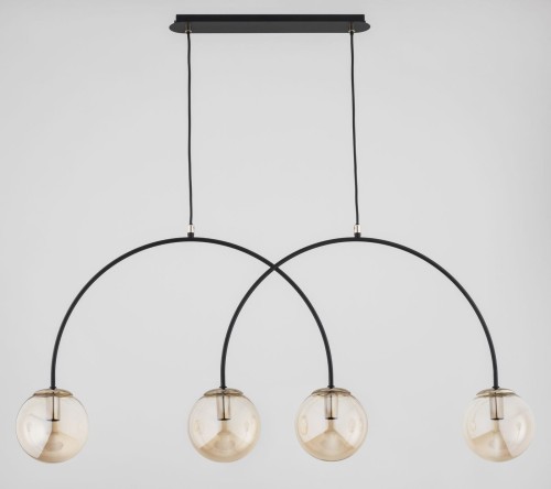 Bendo mix lampa wisząca 4xE14 czarno-złota 63303
