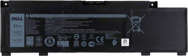 Bateria Dell Battery, 51WHR, 3 Cell,