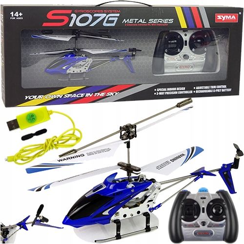 Helikopter Zdalnie Sterowany Latający Na Pilota R/c Syma S107g Samolot