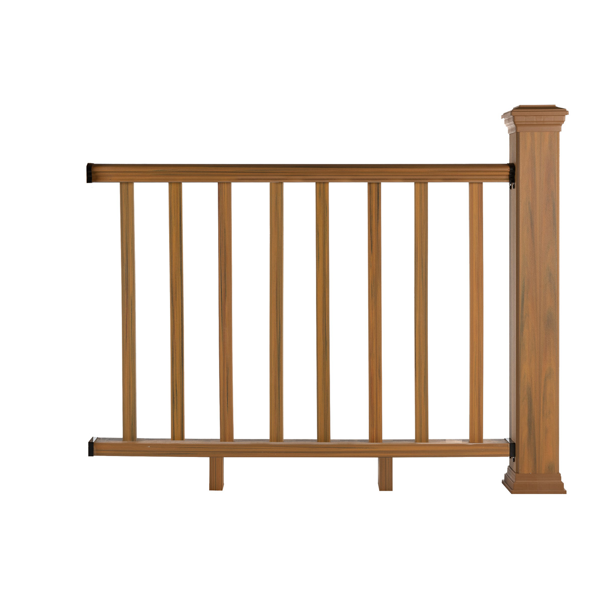 Balustrada kompozytowa Amber – 8 tralek – 140 x 113 cm (1 słupek)