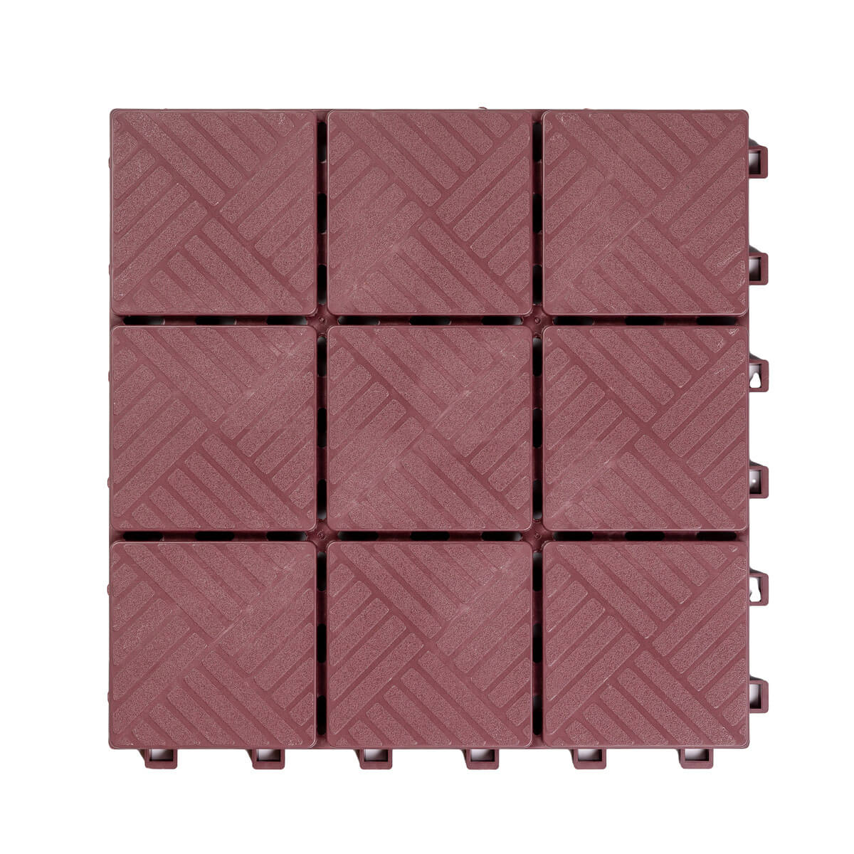 Płytka Ogrodowa Tarasowa Uni-Floor Kostka Burgund 29 x 29 x 2 cm