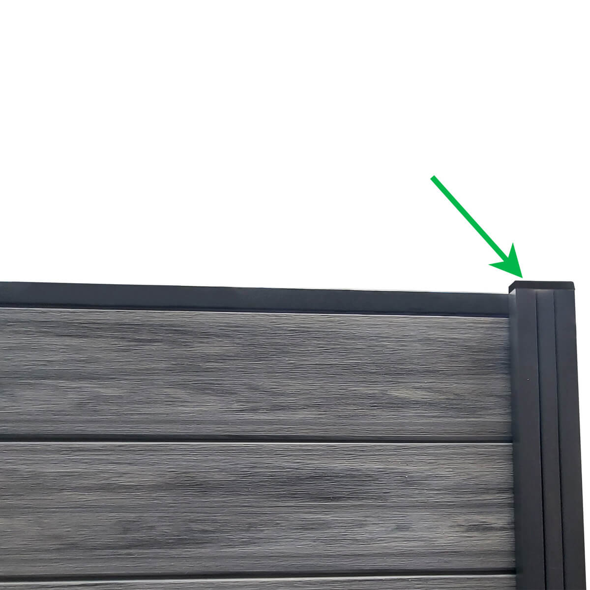 Czapka Maskująca Do Słupka Ogrodzeniowego Antracyt 68x68 mm