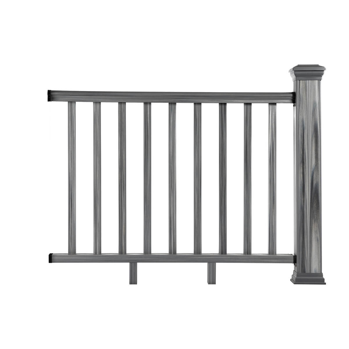 Balustrada kompozytowa Gray 140 x 113 cm (1 słupek)