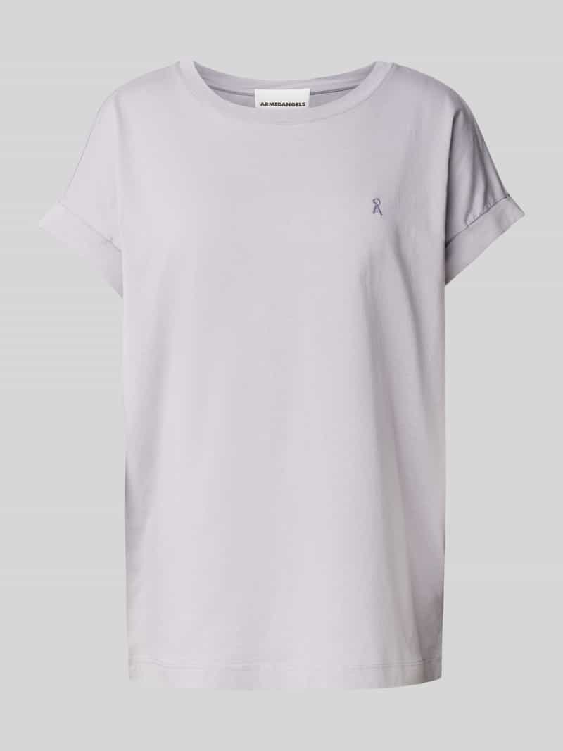T-shirt z wyhaftowanym logo model ‘IDAARA’