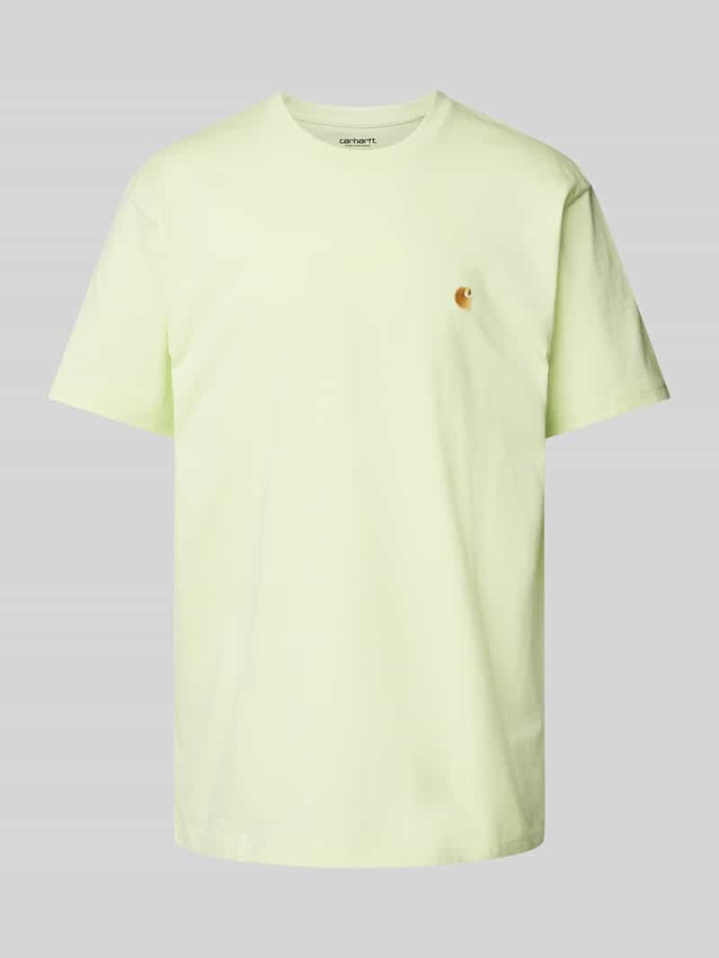 T-shirt z wyhaftowanym logo model ‘CHASE’