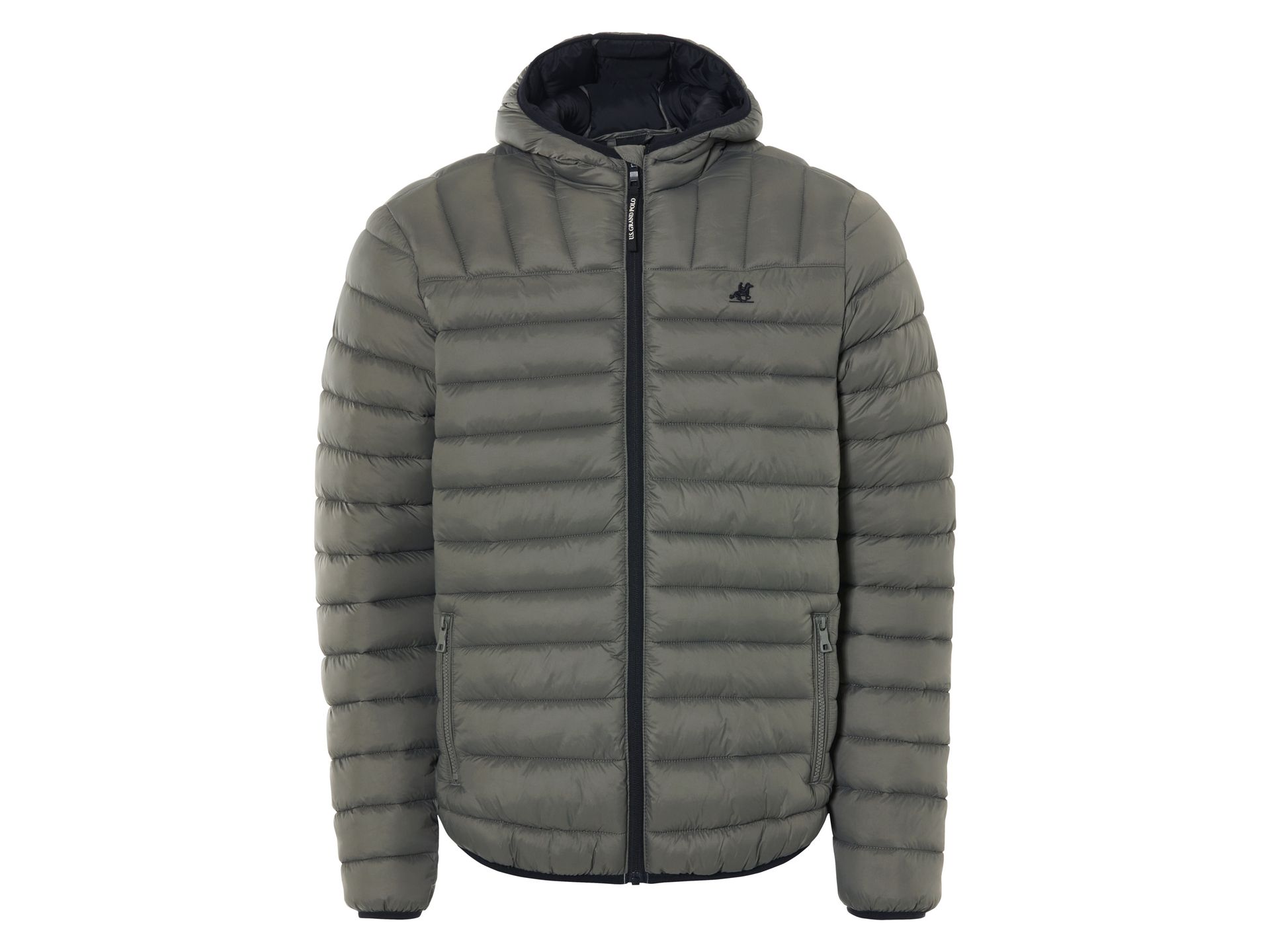 LIVERGY® Kurtka męska pikowana U.S. GRAND POLO (Brązowy, S (44/46))