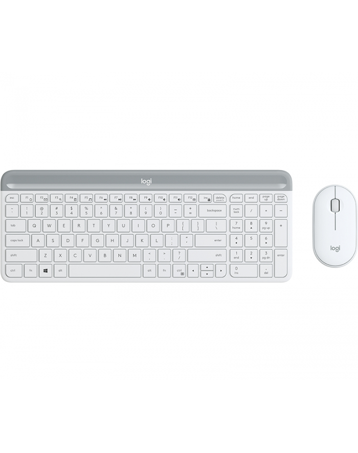 LOGITECH Slim Wireless Keyboard and Mouse Combo MK470 - OFFWHITE - UK - INTNL 920-009203