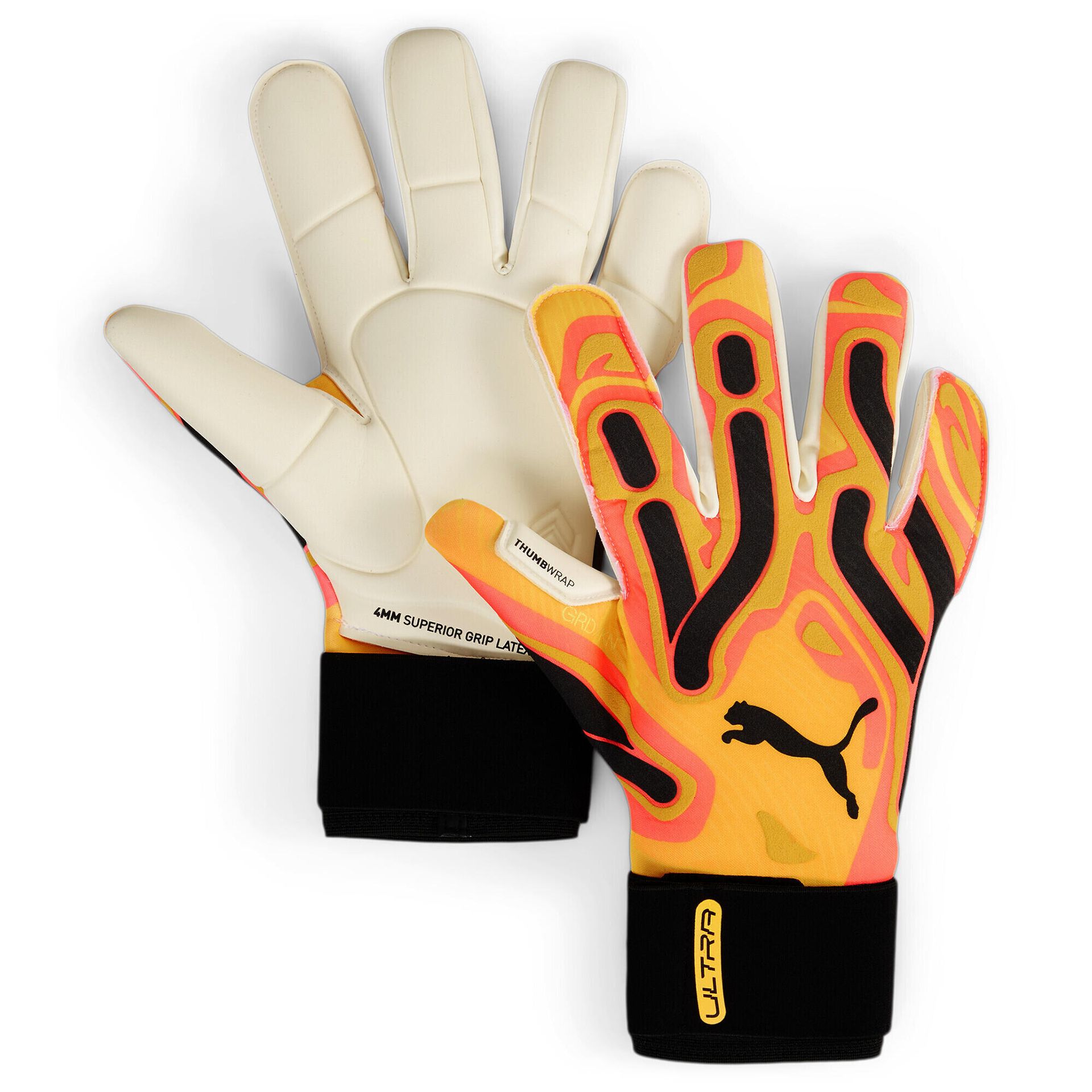 Rękawice bramkarskie Puma Ultra Ultimate Hybrid Sun pomarańczowe 41858 09 9
