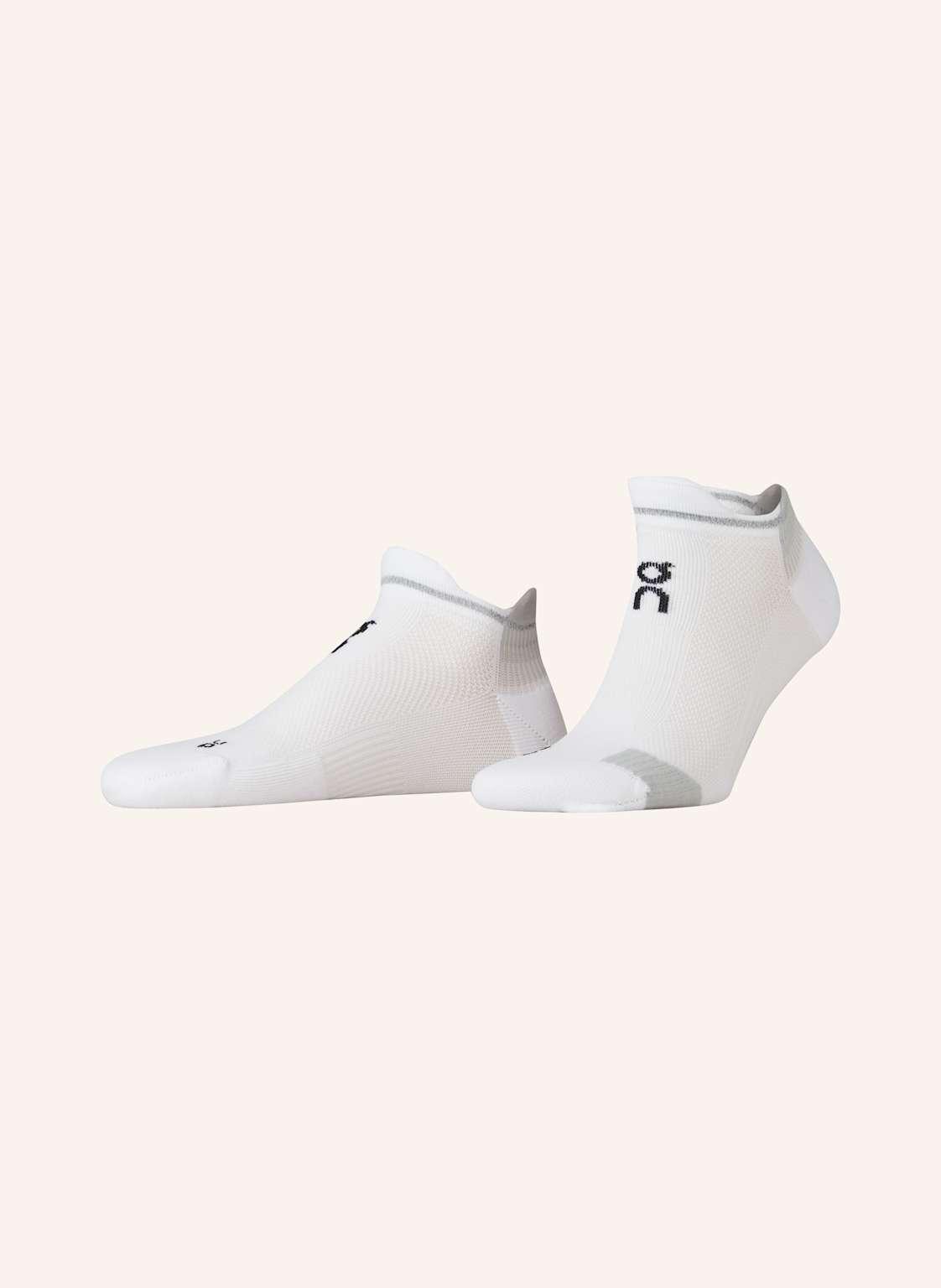 On Skarpety Do Biegania Performance Run Sock Low weiss