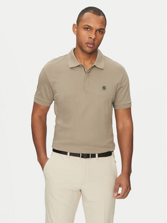 BOSS Polo Paddy TL 50533273 Khaki Regular Fit
