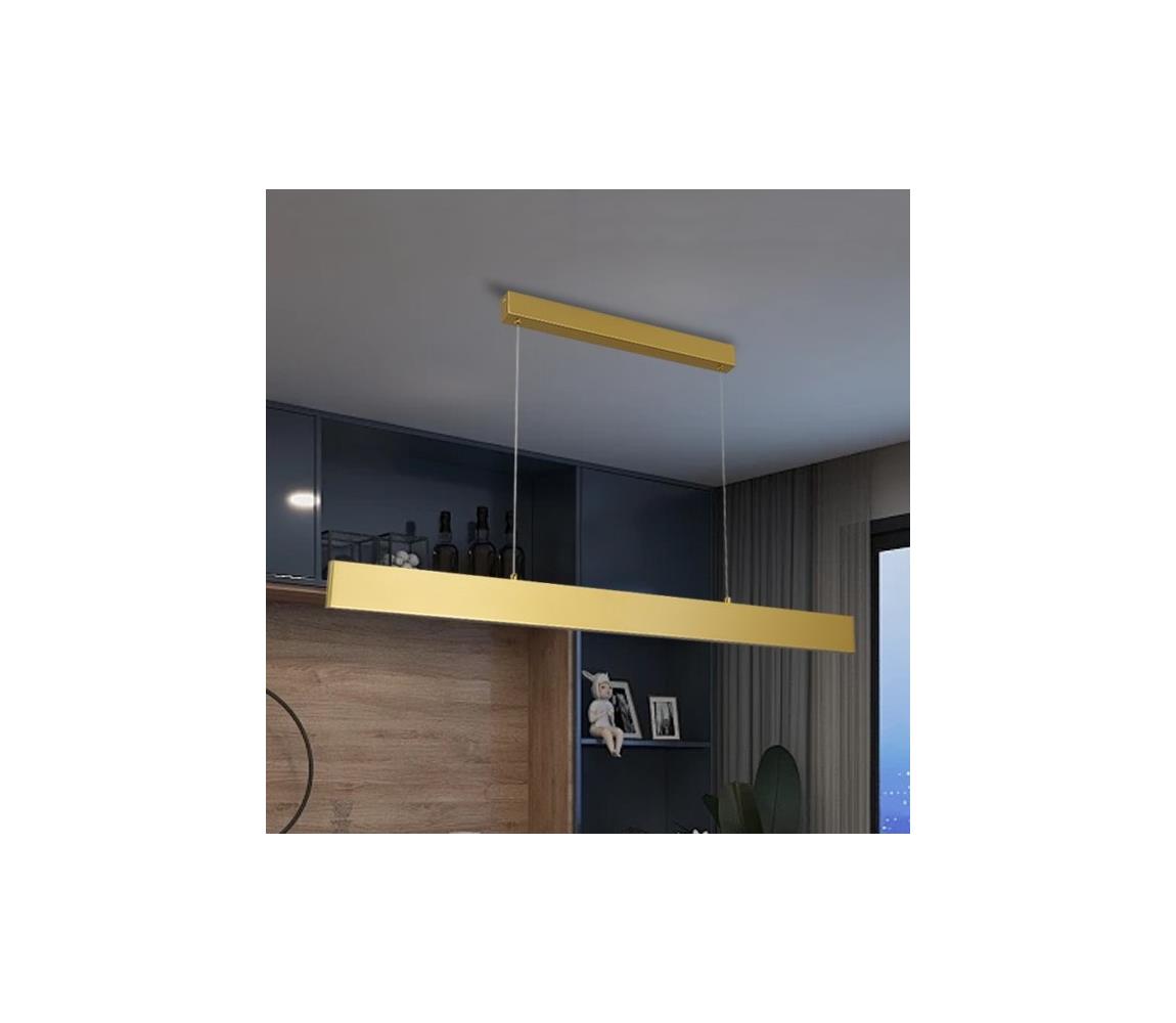 Brilagi - LED Ściemn. żyrandol na lince SLIMLINE LED/40W/230V 3000-6000K złoty + pilot