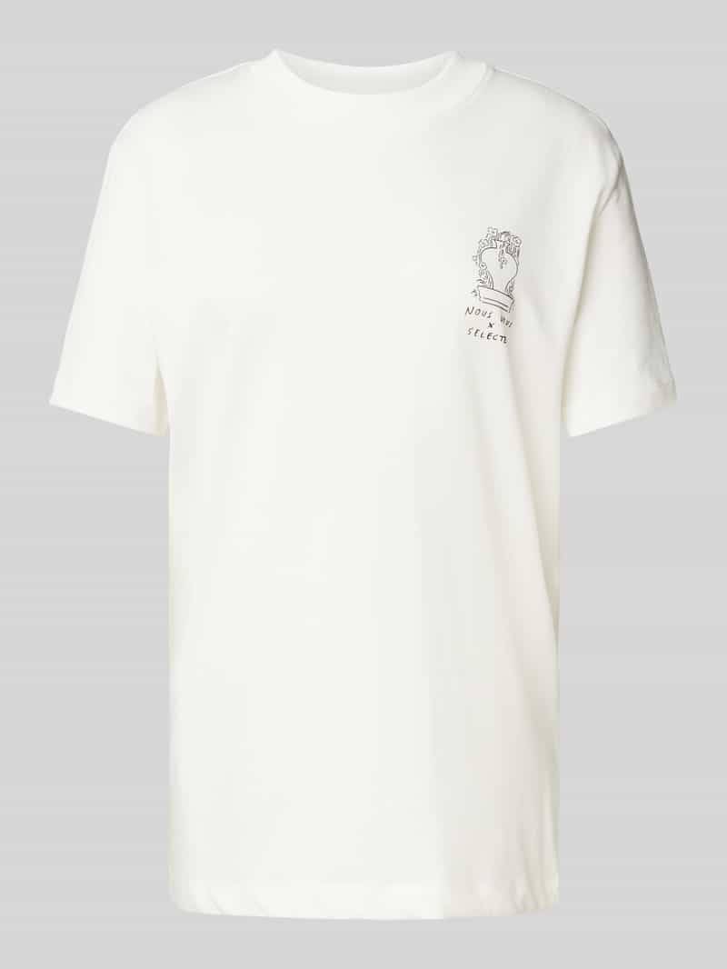 T-shirt z nadrukiem z napisem model ‘RELA COLWOMAN’