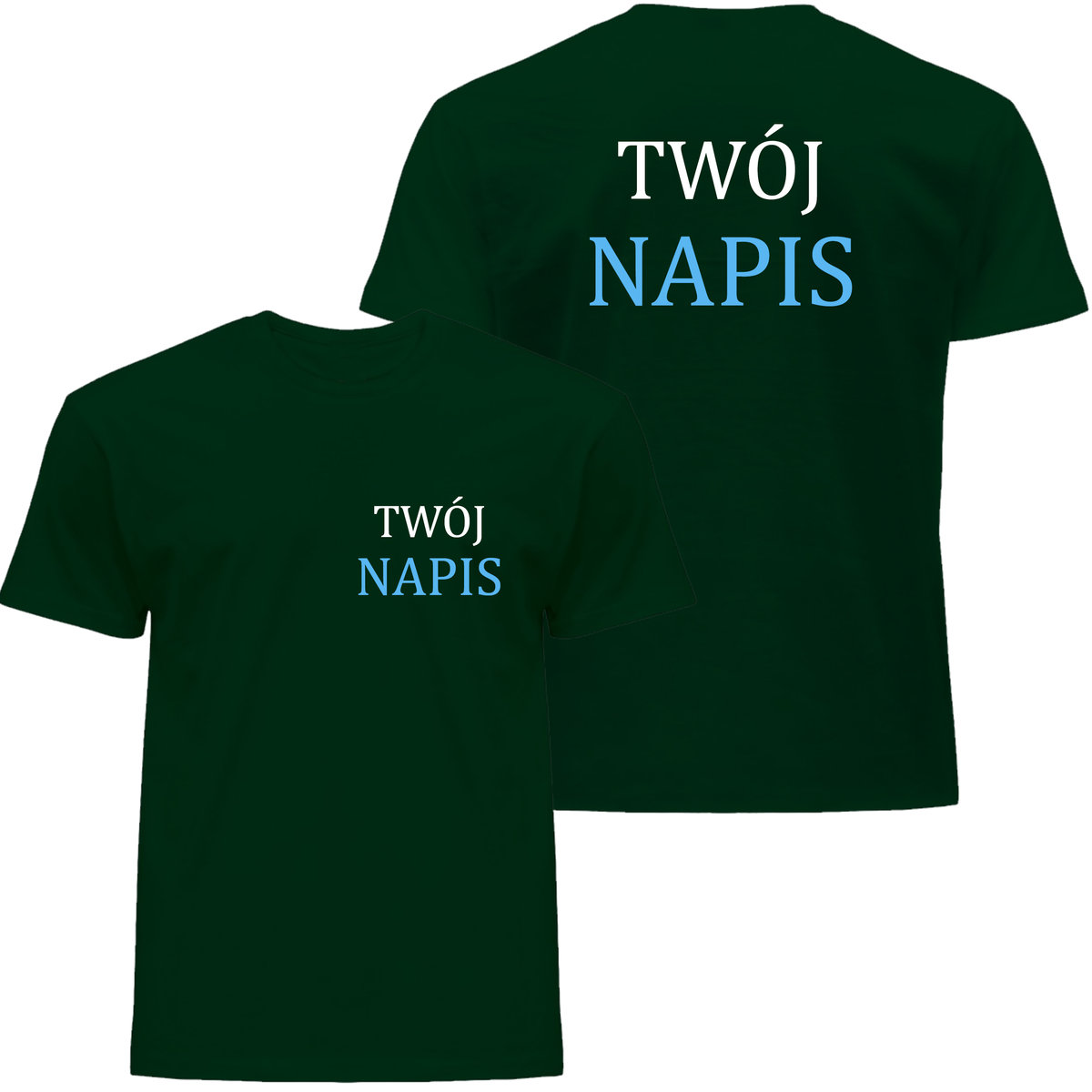 Koszulka męska z własnym nadrukiem, logo, napisem personalizowana 4XL
