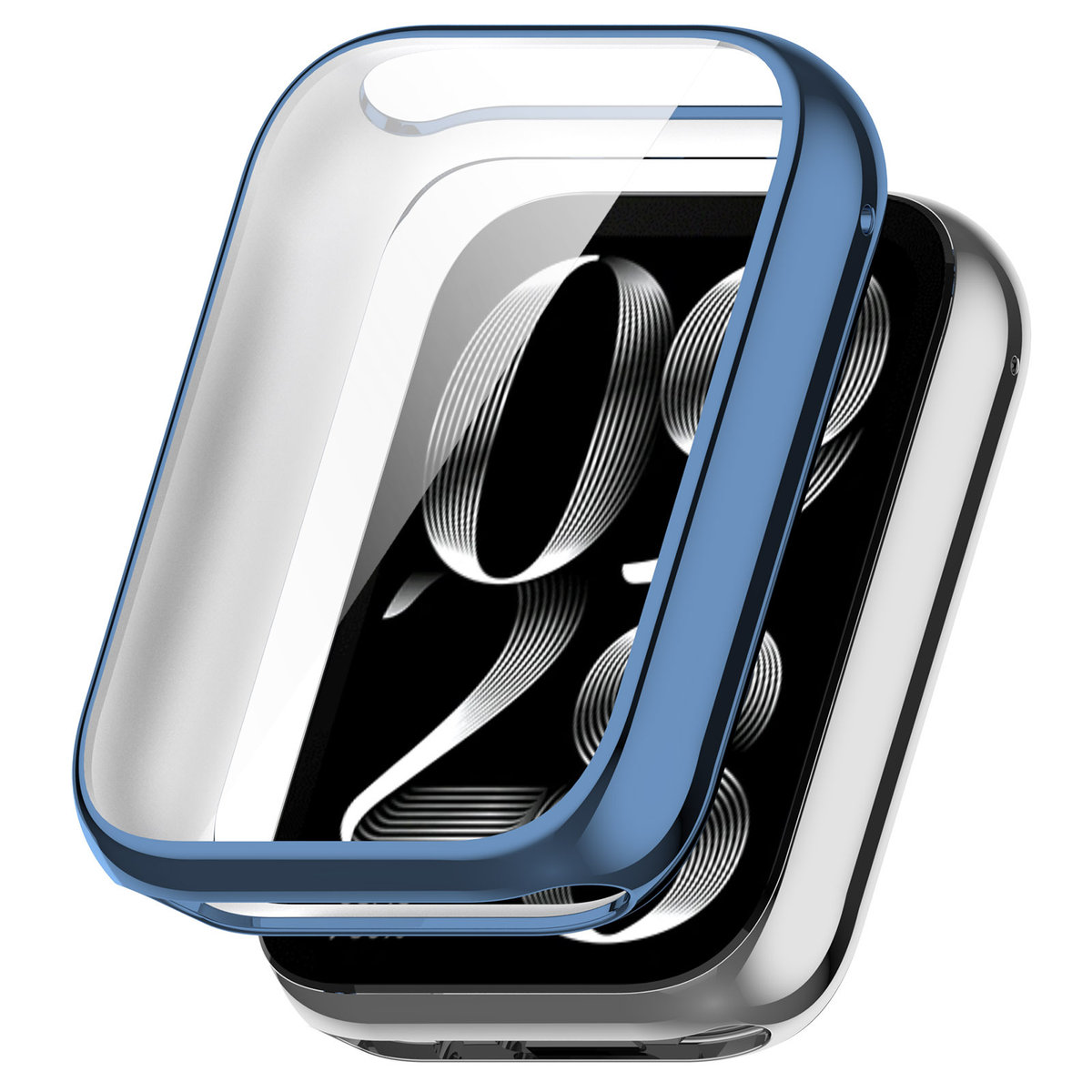 Pełne etui ochronne 360° Vanfone do Xiaomi Smart Mi Band 8 Pro, niebieski