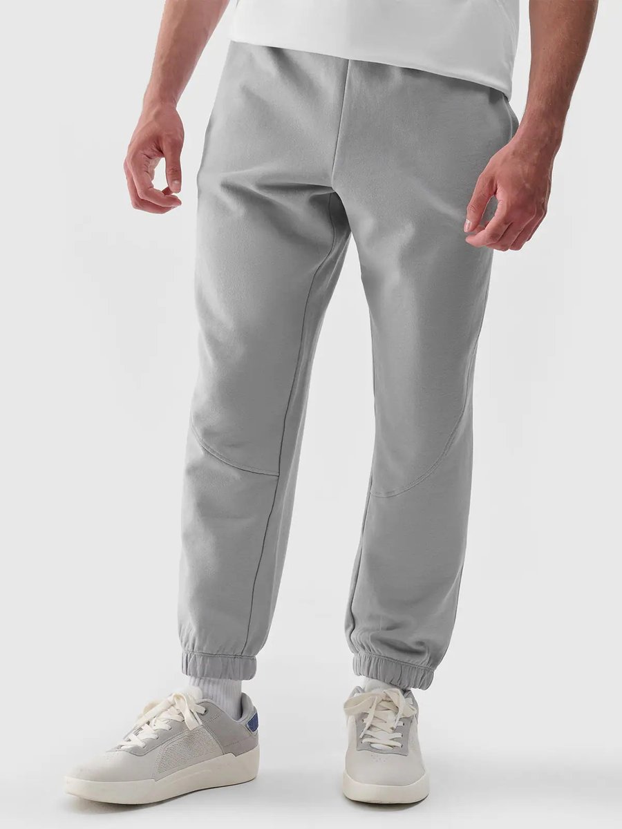 Spodnie joggery dresowe męskie 4F 4FRAW24TTROM1171-27S Szary