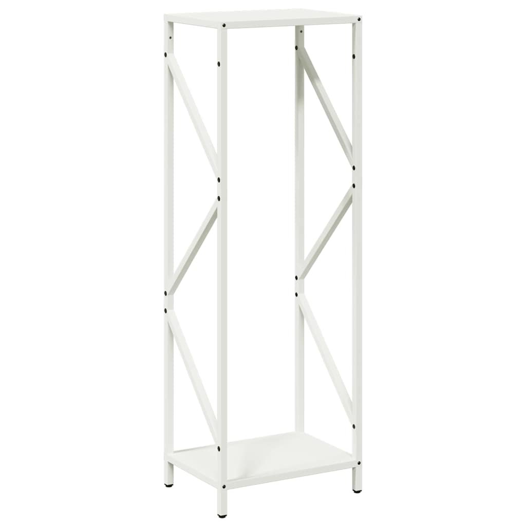 vidaXL Stojak na drewno opałowe biały 34x25x100 cm