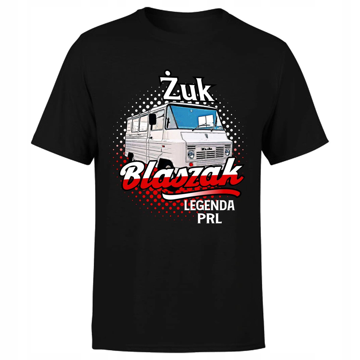 Koszulka męska z nadrukiem ŻUK BLASZAK legenda motoryzacji PRL XL