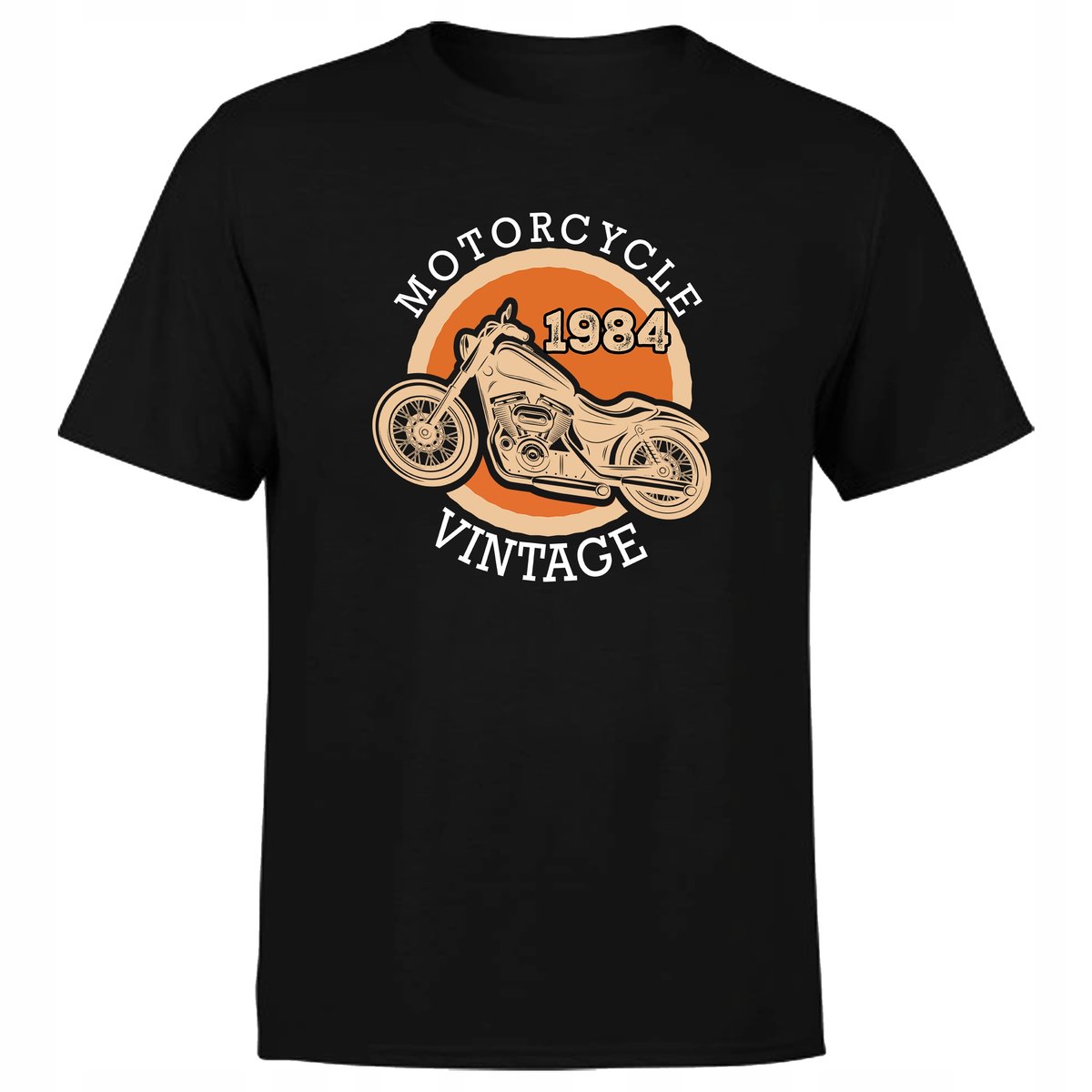 Koszulka męska z nadrukiem motocykl MOTORCYCLE VINTAGE NA 40 URODZINY 3XL