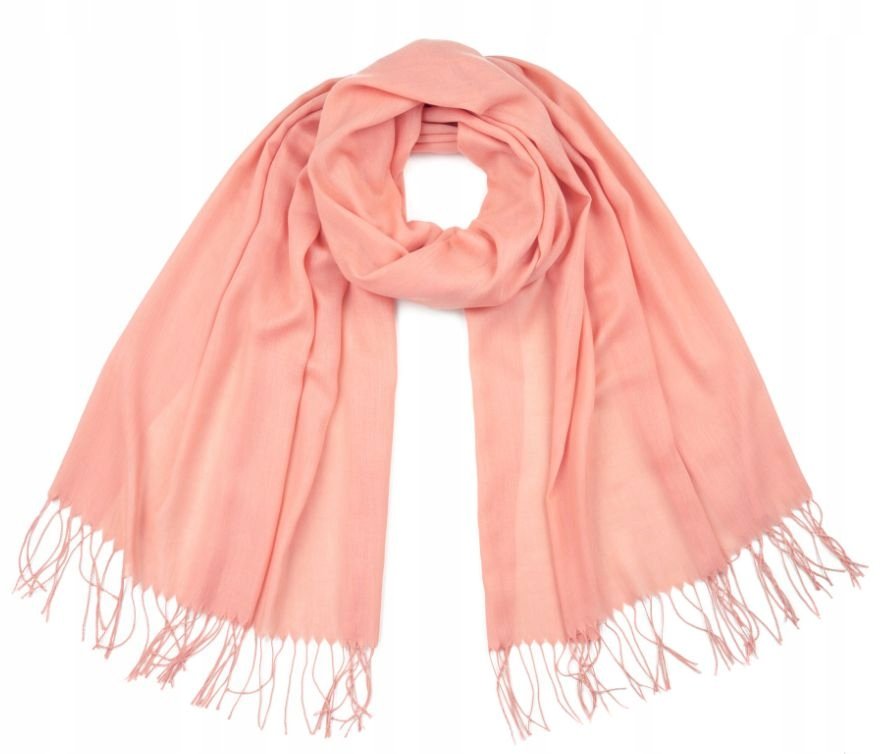 Szalik Damski Miękki Z Frędzlami Klasyczny Cienki Elegancki Wiosenny Jesień