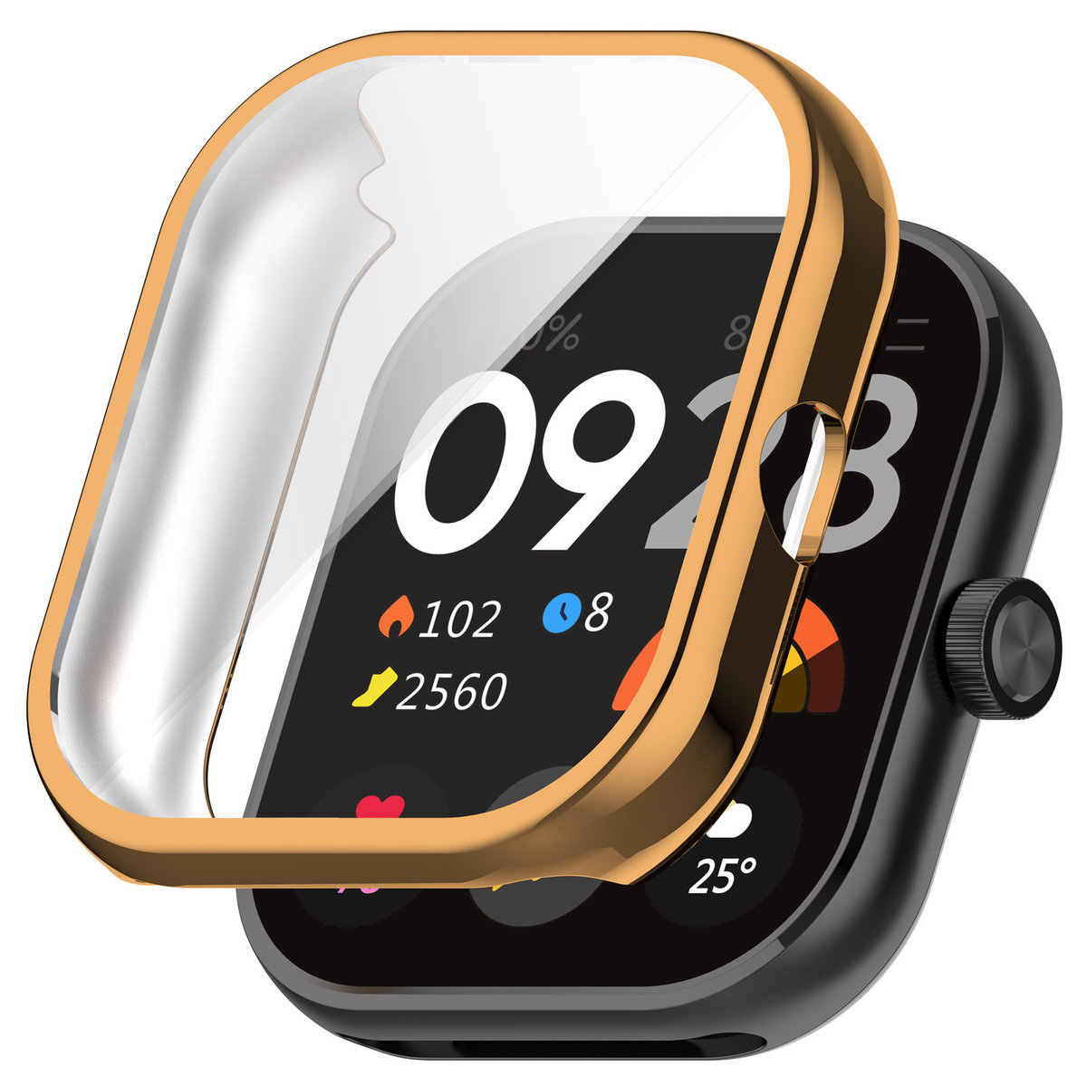 Pełne etui ochronne 360° Vanfone do Xiaomi Redmi Watch 4, różowe złoto