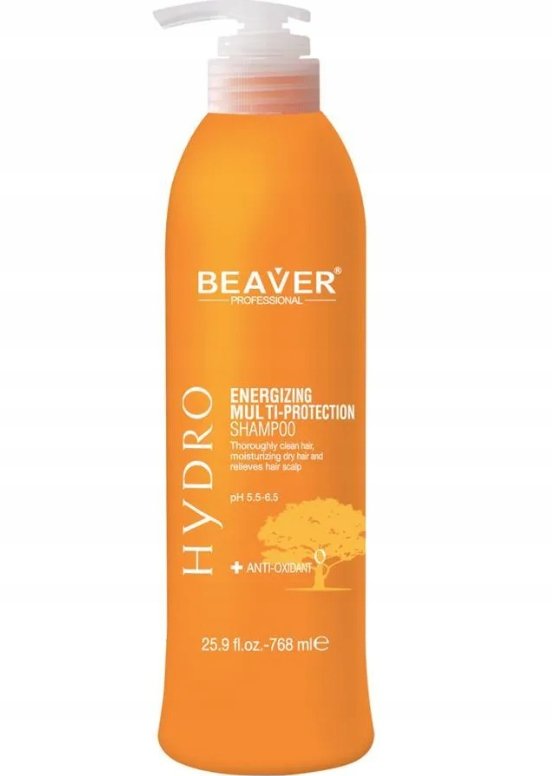 Beaver Hydro Anti-oxidant, Szampon Energetyzująco-naprawczy, 768ml