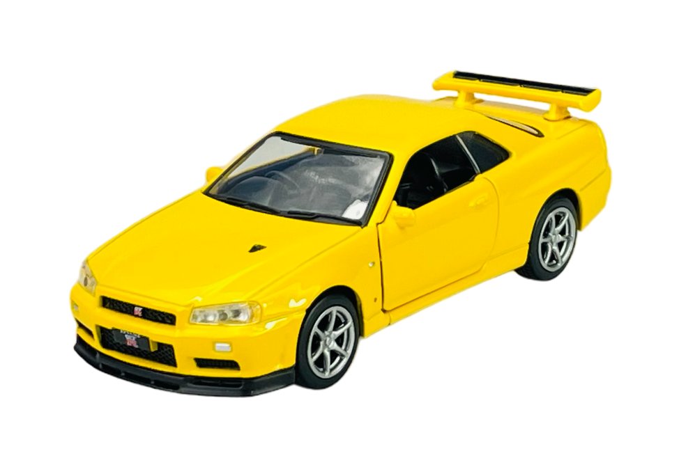 TAYUMO NISSAN SKYLINE GT-R34 V-SPEC II ŻÓŁTY 1:36 36115217
