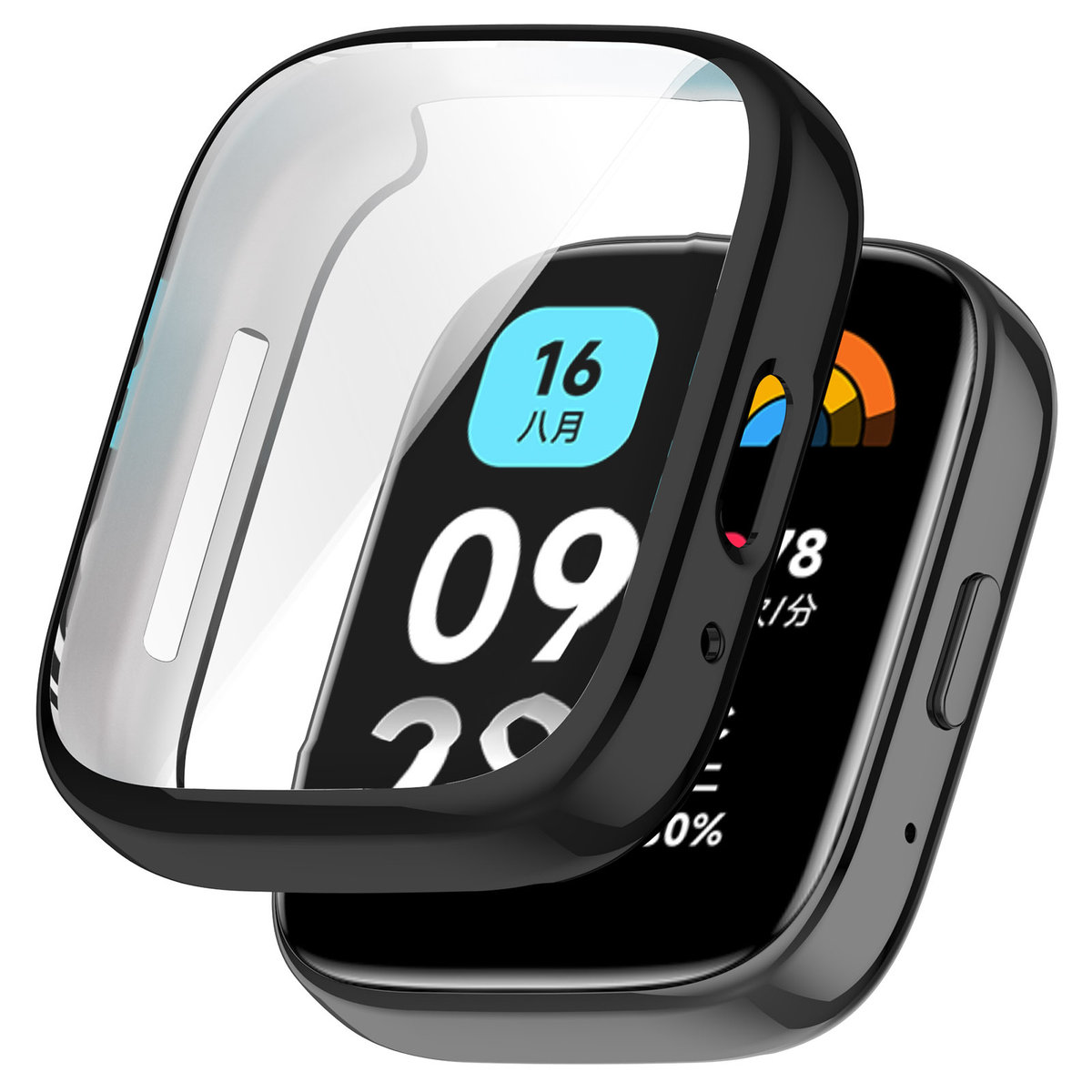 Pełne etui ochronne 360° Vanfone do Xiaomi Redmi Watch 3 Active, czarny