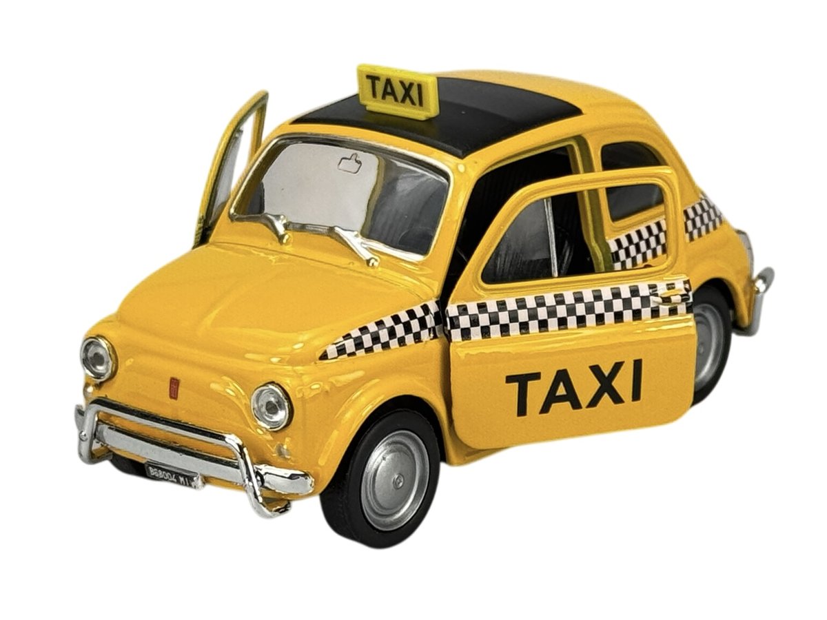 WELLY FIAT NUOVA 500 TAXI 1:34 43606