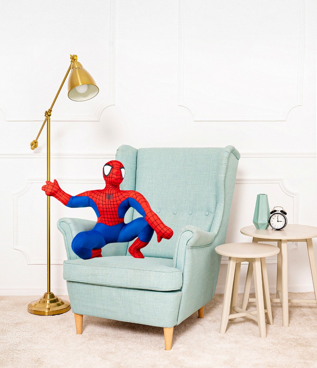 SPIDER-MAN SIEDZĄCY FIGURKA MASKOTKA PLUSZAK PRZYTULANKA MARVEL - 60cm