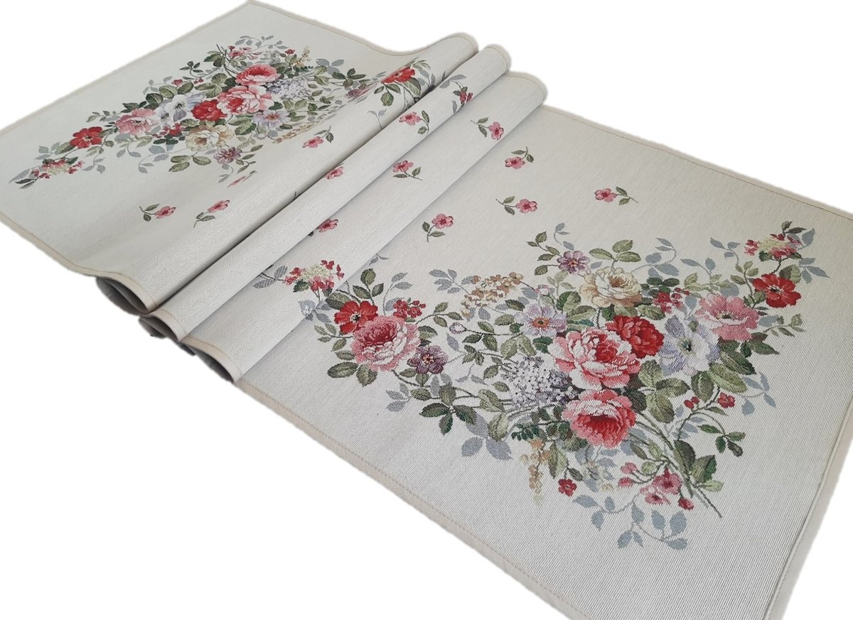 Bieżnik 47x140 cm 1007 Rose gobelinowy