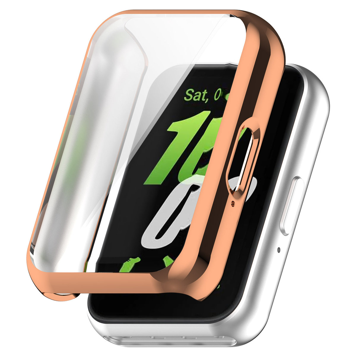 Pełne etui ochronne 360° Vanfone do Samsung Galaxy Fit 3 SM-R390, różowe złoto