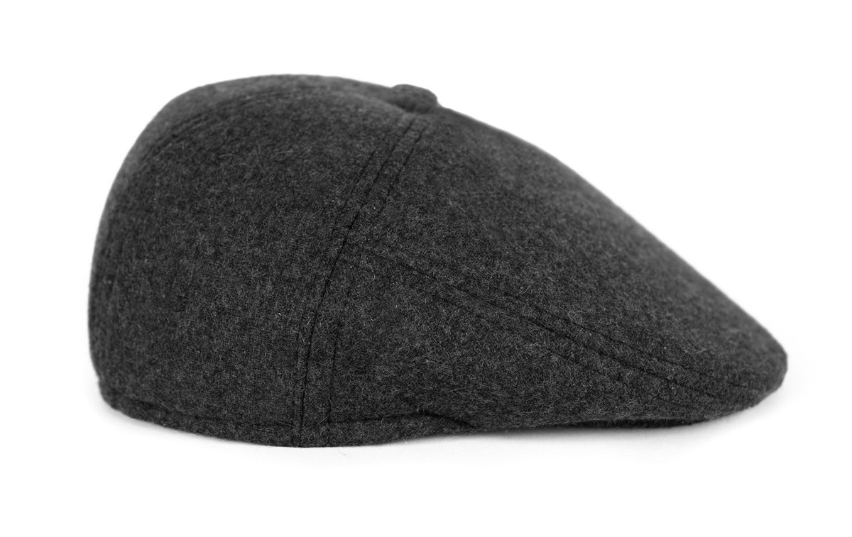 Kaszkiet Męski Zimowy Klasyczny Elegancki Casualowy Usztywniany Czapka