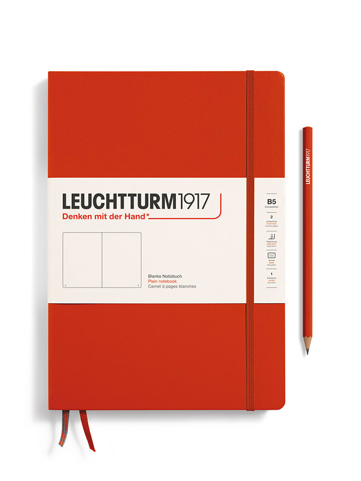 LEUCHTTURM1917 Notatnik w kolorze czerwonym - B5