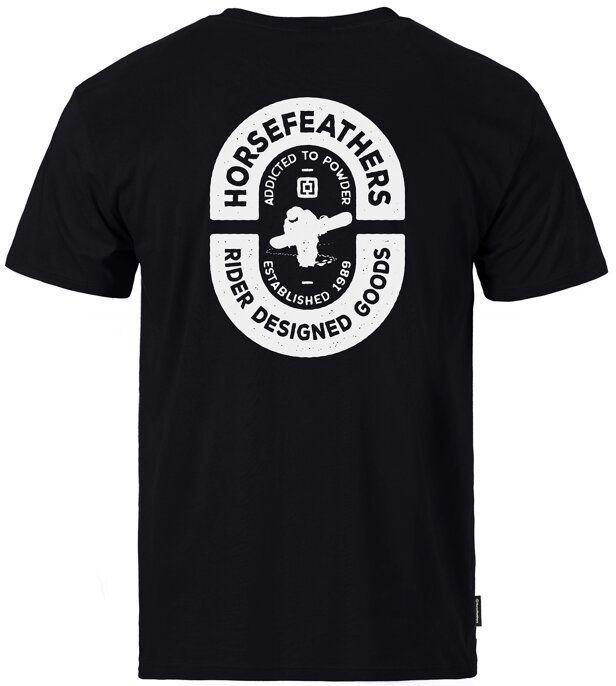 t-shirt HORSEFEATHERS POWDER BADGE II T-SHIRT Black