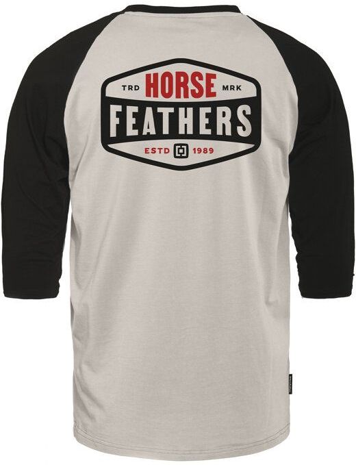 t-shirt HORSEFEATHERS HEXAGON II RAGLAN T-SHIRT Cement